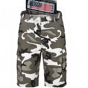 Vintage Jet Lag Shorts Mens Size L Camo Camouflage Cargos Military Gorpcore Y2K